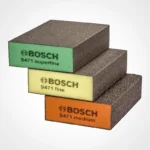 set de 3 esponjas abrasivas BOSCH para lijado manual y acabado de superficies