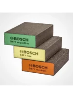 set de 3 esponjas abrasivas BOSCH para lijado manual y acabado de superficies