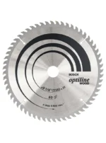 sierra circular BOSCH Optiline de 9-1-4 pulgadas y 60 dientes para cortes precisos en madera