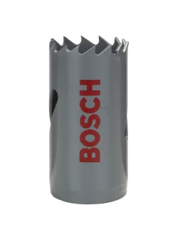 sierra copa bimetal BOSCH HSS con 8 por ciento de cobalto de 27 mm para perforación en metal madera y plástico