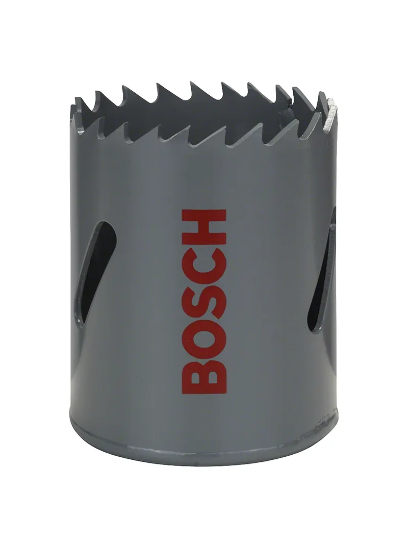 Sierra copa bimetal HSS 8% cobalto 1.5/8" (41 mm) BOSCH sierra copa bimetal BOSCH HSS con 8 por ciento de cobalto de 41 mm para perforación en metal madera y plástico