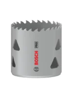 sierra copa bimetal BOSCH HSS con 8 por ciento de cobalto de 2 pulgadas para perforación en metal madera y plástico