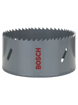 sierra copa bimetal BOSCH HSS con 8 por ciento de cobalto de 4 pulgadas para perforación de gran diámetro