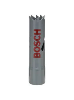 sierra copa bimetal BOSCH HSS con 8 por ciento de cobalto de 16 mm para perforación en metal madera y plástico