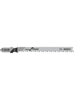 juego de hojas para caladora BOSCH T101B de 5 unidades para corte limpio en enchapes y madera