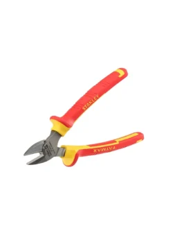 Alicate cortafrío lateral Stanley de 6-1/2 pulgadas con aislamiento de hasta 1000 V para corte seguro de cables y alambres.