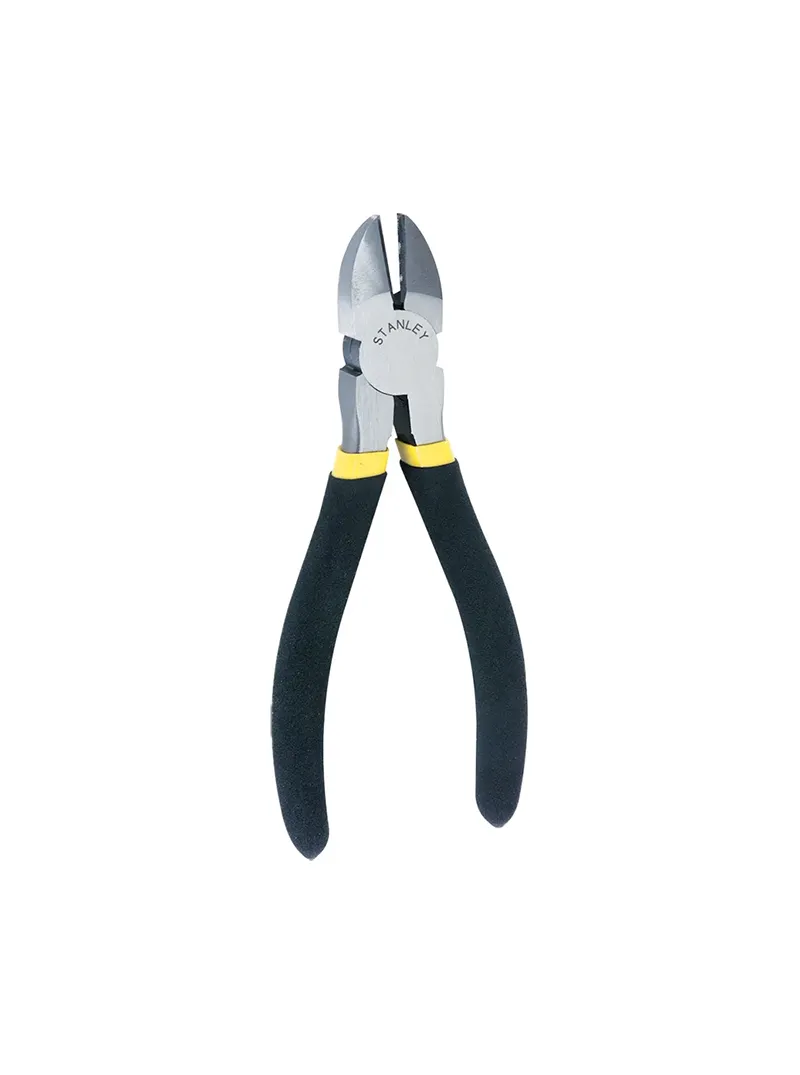 Alicate cortafrío lateral 5" Stanley Alicate cortafrío lateral Stanley de 5 pulgadas para cortar cables, alambres y materiales delgados con precisión.