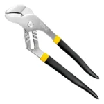 Alicate pinza pico de loro Stanley de 12 pulgadas con apertura ajustable para sujetar y girar tubos, tuercas y piezas.