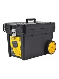 Caja carro con ruedas Stanley STST33027 de 24 x 14 x 16 pulgadas para almacenar y transportar herramientas de forma segura.