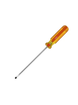 Destornillador pala Stanley STHT69106 de 1/8 x 6 pulgadas para ajuste de tornillos de ranura en trabajos de mantenimiento y reparación.