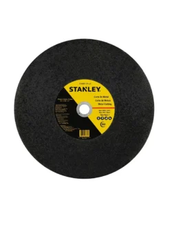 Disco abrasivo de corte para metal Stanley STA8011R-LA tipo 1 de 14" x 1/8" para cortes rápidos y precisos en materiales metálicos.