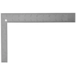 Escuadra plana de acero Stanley 45-912 de 8 x 12 pulgadas para medición, trazado y verificación de ángulos.