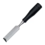 Formón plano Stanley 16-110LA de 5/8 pulgadas con mango plástico para cortes y trabajos de precisión en madera.