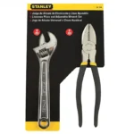 Juego Stanley con alicate y llave ajustable para sujetar, girar y ajustar tornillos, tuercas y diferentes piezas.