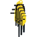 Juego de llaves Bristol Stanley de 8 piezas con medidas de 1.5 a 6 mm para ajuste de tornillos con hexágono interno.