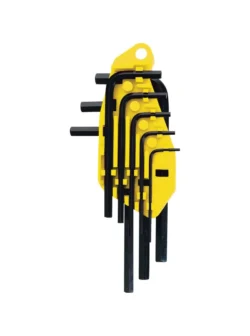 Juego de llaves Bristol Stanley de 8 piezas con medidas de 1.5 a 6 mm para ajuste de tornillos con hexágono interno.