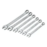 Juego de llaves combinadas antideslizantes Stanley STMT73647-LA de 6 piezas en medidas de 8 a 14 mm para trabajos de ajuste y mantenimiento.
