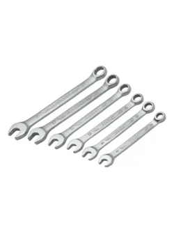 Juego de llaves combinadas antideslizantes Stanley STMT73647-LA de 6 piezas en medidas de 8 a 14 mm para trabajos de ajuste y mantenimiento.