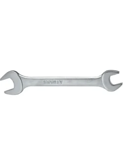 Llave boca fija Workmaster Stanley de 3/8" x 7/16" para ajuste de tornillos y tuercas en trabajos de mecánica y mantenimiento.