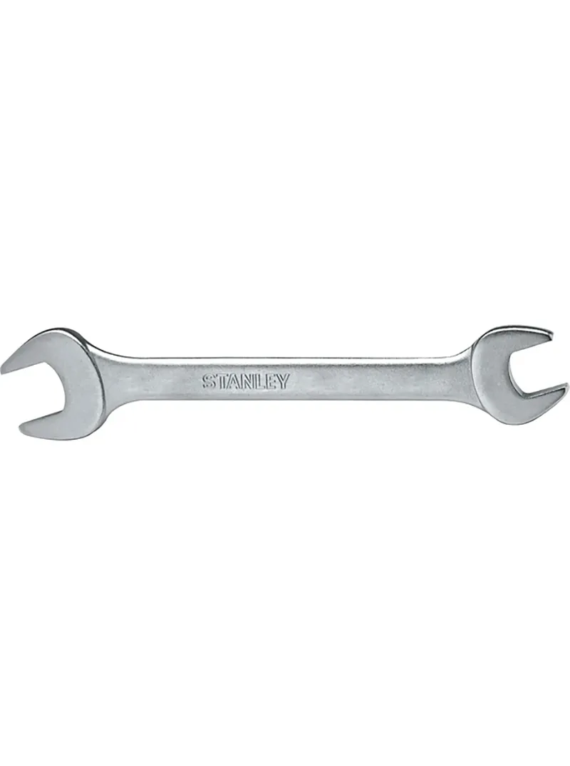 Llave boca fija Workmaster 3/8" x 7/16" Stanley Llave boca fija Workmaster Stanley de 3/8" x 7/16" para ajuste de tornillos y tuercas en trabajos de mecánica y mantenimiento.