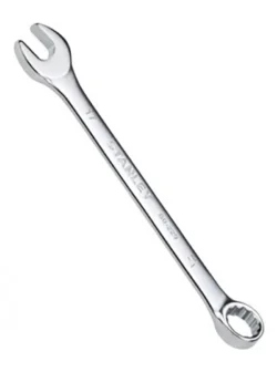 Llave combinada Basic Stanley 29-840 de 17 mm para ajuste de tornillos y tuercas en trabajos de mecánica y mantenimiento.