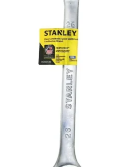 Llave combinada Basic Stanley de 26 mm, ideal para trabajos de mecánica y mantenimiento.
