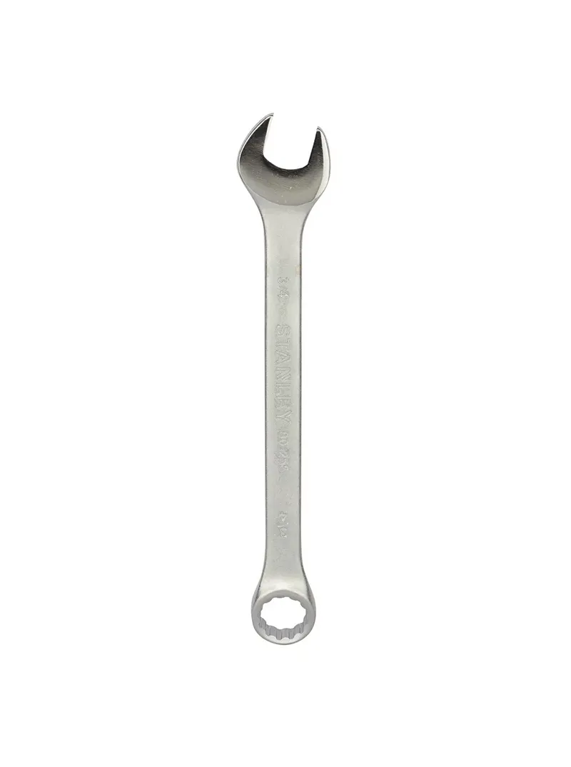 Llave combinada Basic 3/4" Stanley 55-840 Llave combinada Basic Stanley 55-840 de 3/4" para ajuste de tornillos y tuercas en trabajos de mecánica y mantenimiento.