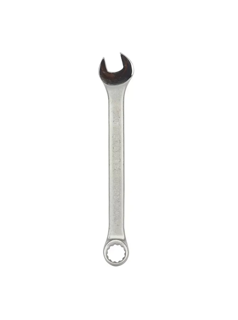 Llave combinada Basic 7/16" Stanley 50-840 Llave combinada Basic Stanley 50-840 de 7/16" para ajuste de tornillos y tuercas en trabajos de mecánica y mantenimiento.