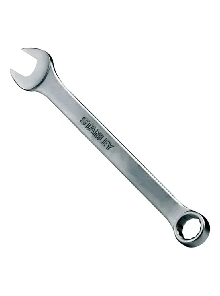 Llave combinada Basic Stanley 17-840 de 8 mm para ajuste de tornillos y tuercas en trabajos de mecánica y mantenimiento.