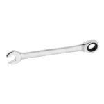 Llave combinada de rachet Stanley de 14 mm para ajuste rápido de tornillos y tuercas en trabajos de mecánica y mantenimiento.