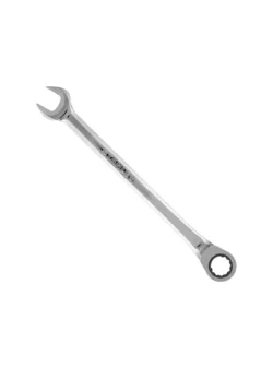 Llave combinada de rachet Stanley de 7/16" para ajuste rápido de tornillos y tuercas en trabajos de mecánica y mantenimiento.