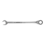 Llave combinada de rachet Stanley de 9/16" para ajuste rápido de tornillos y tuercas en trabajos de mecánica y mantenimiento.