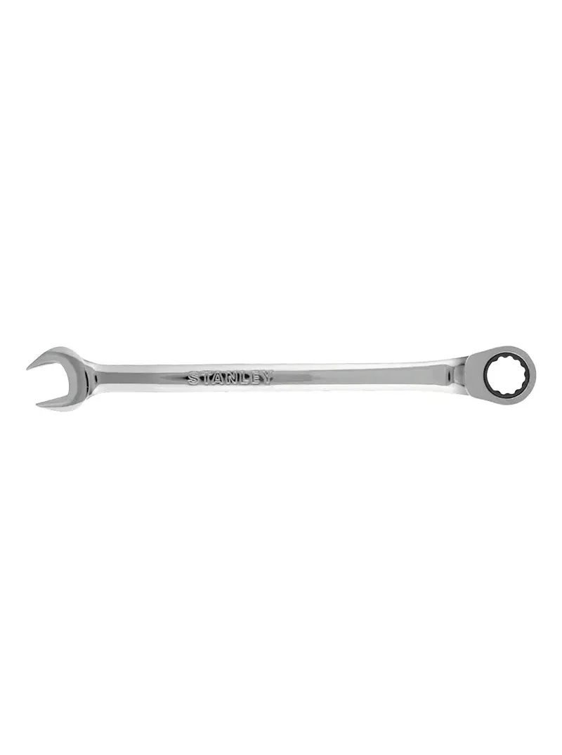 Llave combinada de rachet 9/16" Stanley Llave combinada de rachet Stanley de 9/16" para ajuste rápido de tornillos y tuercas en trabajos de mecánica y mantenimiento.