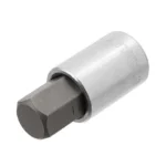 Llave copa Bristol corta Stanley de 17 mm con encastre de 1/2 pulgada para tornillos con hexágono interno en trabajos mecánicos.