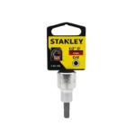 Llave copa Bristol corta Stanley de 6 mm con encastre de 1/2 pulgada para tornillos con hexágono interno en trabajos mecánicos.