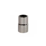 Llave copa corta estriada de 12 puntos Stanley de 5/16" con encastre de 1/2 pulgada para ajuste de tornillos y tuercas en trabajos mecánicos.