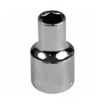 Llave copa estriada Stanley 4-86-540 de 8 mm con diseño de 12 puntos y encastre de 1/2 pulgada para trabajos mecánicos.