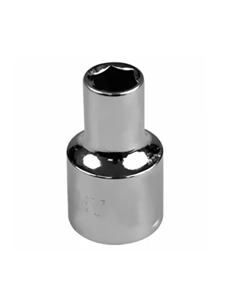 Llave copa estriada 12 puntos CTE 1/2" 8 mm Stanley 4-86-540 Llave copa estriada Stanley 4-86-540 de 8 mm con diseño de 12 puntos y encastre de 1/2 pulgada para trabajos mecánicos.