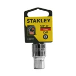 Llave copa hexagonal Stanley 4-86-511 de 11 mm con encastre de 1/2 pulgada para ajuste de tornillos y tuercas en trabajos mecánicos.