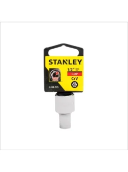 Llave copa hexagonal Stanley 4-88-775 de 1.1/8" con encastre de 1/2 pulgada para ajuste de tornillos y tuercas en trabajos mecánicos.