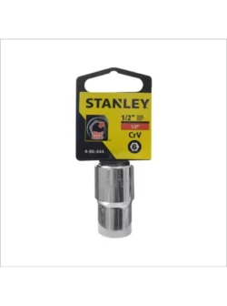 Llave copa hexagonal Stanley 4-86-444 de 1/2" con encastre de 1/2 pulgada para ajuste de tornillos y tuercas en trabajos mecánicos.