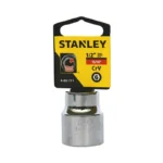 Llave copa hexagonal Stanley 4-88-771 de 15/16" con encastre de 1/2 pulgada para ajuste de tornillos y tuercas en trabajos mecánicos.