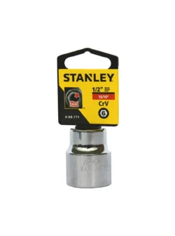 Llave copa hexagonal Stanley 4-88-771 de 15/16" con encastre de 1/2 pulgada para ajuste de tornillos y tuercas en trabajos mecánicos.