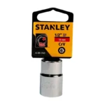 Llave copa hexagonal Stanley 4-88-740 de 18 mm con encastre de 1/2 pulgada para ajuste de tornillos y tuercas en trabajos mecánicos.