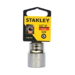 Llave copa hexagonal Stanley 4-88-743 de 21 mm con encastre de 1/2 pulgada para ajuste de tornillos y tuercas en trabajos mecánicos.