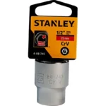 Llave copa hexagonal Stanley 4-88-745 de 23 mm con encastre de 1/2 pulgada para ajuste de tornillos y tuercas en trabajos mecánicos.