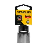 Llave copa hexagonal Stanley de 26 mm con encastre de 1/2 pulgada para ajuste de tornillos y tuercas en trabajos mecánicos.