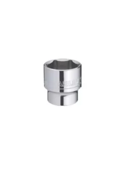 Llave copa hexagonal Stanley 4-88-749 de 27 mm con encastre de 1/2 pulgada para ajuste de tornillos y tuercas en trabajos mecánicos.
