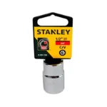 Llave copa hexagonal Stanley 4-88-768 de 3/4" con encastre de 1/2 pulgada para ajuste de tornillos y tuercas en trabajos mecánicos.