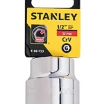 Llave copa hexagonal Stanley 4-88-753 de 32 mm con encastre de 1/2 pulgada para ajuste de tornillos y tuercas en trabajos mecánicos.